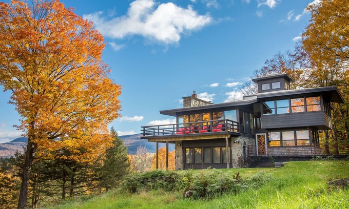 Warren Casa | RECIENTEMENTE RENOVADO Casa de montaña moderna y moderna con excursiones y raquetas de nieve en la propiedad