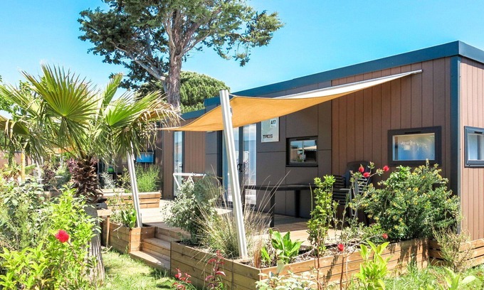 Les Cabanes de Fleury Casa | Precioso apartamento en villa con A/C, piscina, WIFI, TV, terraza, mascotas permitida y aparcamiento