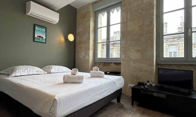 Saint-Michel - Nansouty - Saint-Genes Apartamento | Bonito piso luminoso con aire acondicionado y piedra bordelesa por 2p