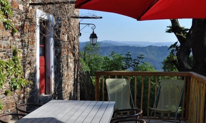 Moissac-Vallee-Francaise Apartamento | Bonita casa de vacaciones grande - apartamento en Cevennes con una gran vista