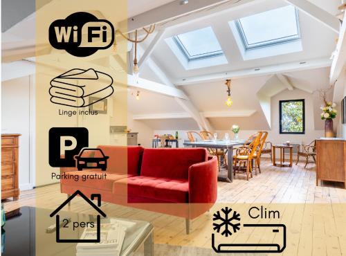 Romans-sur-Isere Apartamento | Nid douillet climatisé et lumineux, proche centre