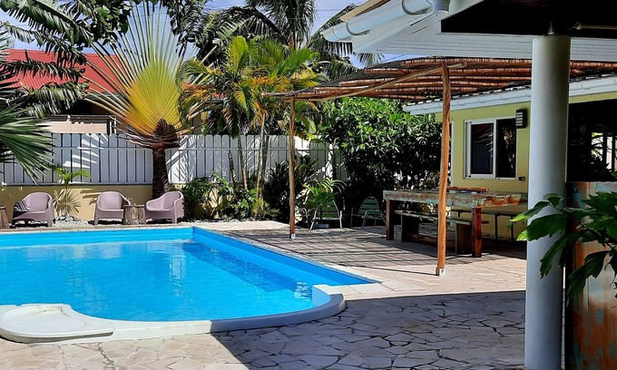 Moorea-Maiao Casa | Nihitea House Moorea, villa avec piscine et magnifique plage privée