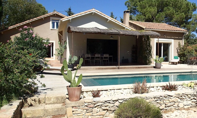 Les 3 Ponts Casa | Nimes en el corazón de los matorrales, gran mazet renovado con piscina privada.