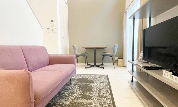 Nishi Ward Apartamento | No 202 Close to Kumamoto Station maisonette type Semidouble bed x 2 sofa TV with video app / Kumamoto Kumamoto