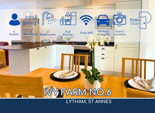 Lytham St. Anne's Casa | No 6 PolkaStays Ivy Farm Orchard Suite