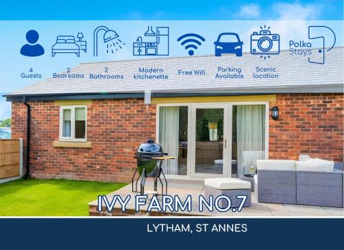Lytham St. Anne's Casa | No 7 PolkaStays Ivy Farm Fern Cottage