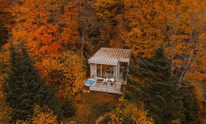 Stoneham-et-Tewkesbury Cabina | Nöge 02 : Cabin in nature with private spa and sauna