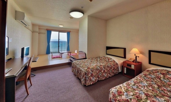 Onna Hotel | NonsmokingWithout MealsJapaneseWestern room for 2 people with ocean view balcony / Kunigami-gun Okinawa