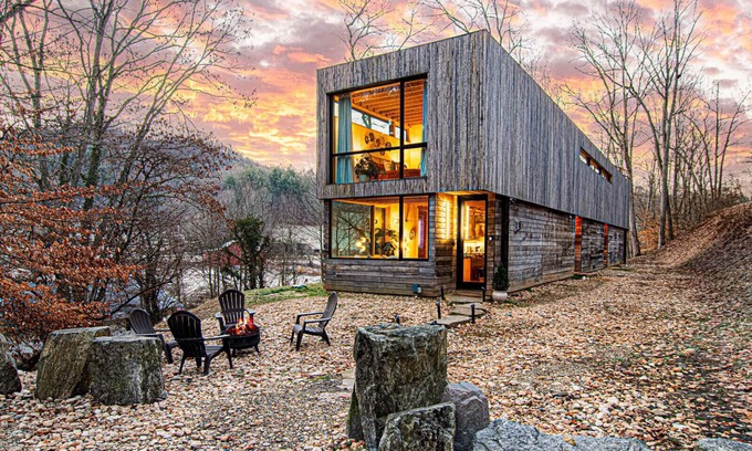 Mars Hill Cabina | Nordic Cabin | Sauna, Hot Tub, Fire Pit, Game Room | Sleeps 16, near AVL