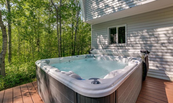 Elmira Casa | Northern Michigan Hideaway with Hot Tub and Fire Pit!