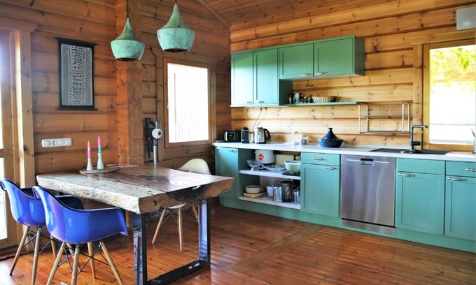 Bad Muenstereifel Casa | Norwegisches Blockhaus mit Gartensauna
