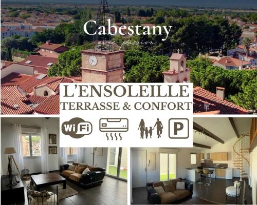 Cabestany Apartamento | Nouveau - L'Ensoleillé Terrasse & Atypique - 10 Min Plages - Serenité & Confort - IDEAL FAMILLE Parking et Wifi Gratuit - OFFRE SPECIALE
