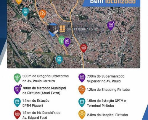 Sao Paulo Apartamento | Novo apartamento Smart em São Paulo Pirituba