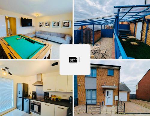 Newcastle-upon-Tyne Casa | Numero Uno Luxe Retreat 3BR 3 Baths Hot Tub wifi