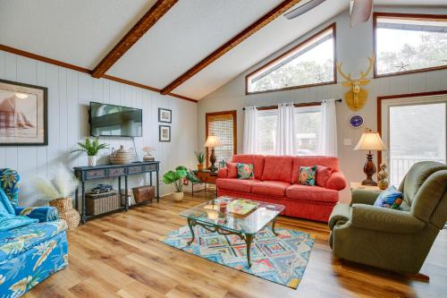 Tranquil Harbour Casa | Oak Island Vacation Rental with Decks, Walk to Beach