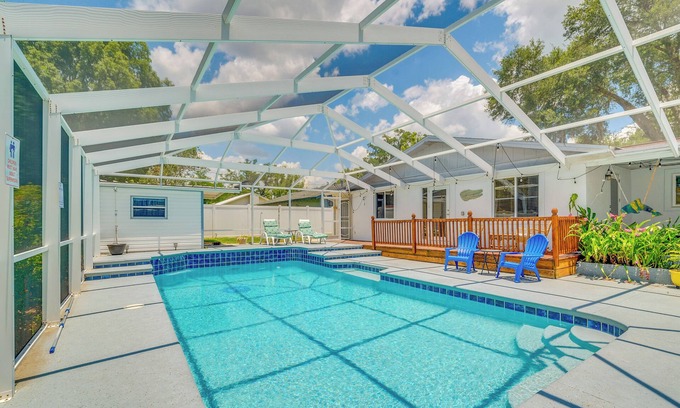 Fort King District Casa | Ocala Retreat w/ Pool, Grill & Yard - Pets Welcome