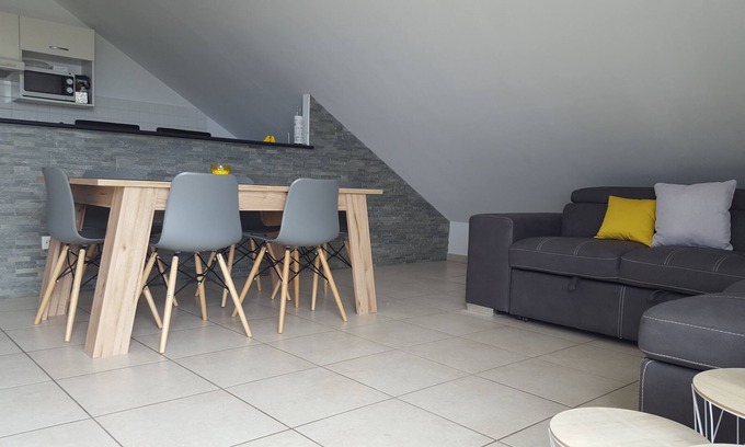 Caphomard Apartamento | Ocean Appart: espaciosa T2 cerca de la playa, vista al mar