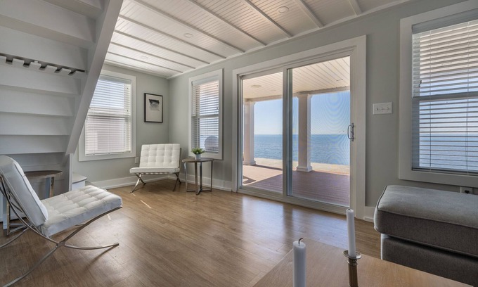 Milford Casa | Ocean Front Beach Home: Walk out back door to ocean in steps. Unparalleled views