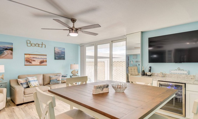 Daytona Beach Apartamento | Ocean front cozy 1 BR apartment in amazing Daytona Beach with fitness room, AC