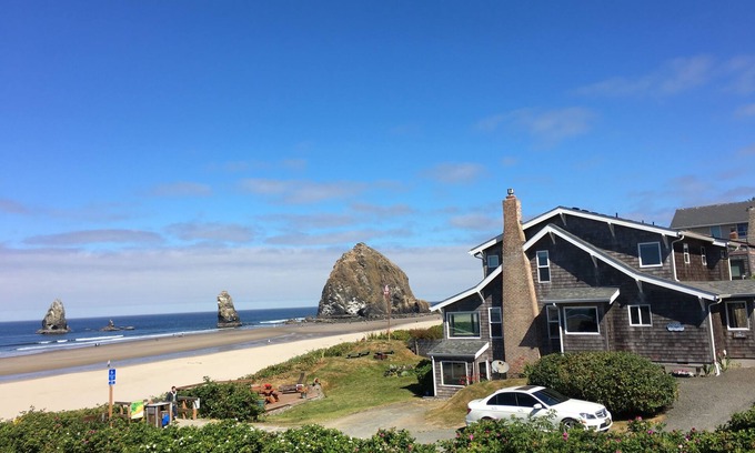 Tolovana Park Casa | Casa frente al mar en la playa del cañón, Oregon.