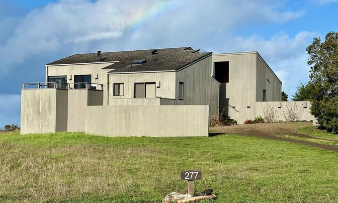 Sea Ranch Casa | Ocean meadow home, great views, hot tub, EV charger, shared pools