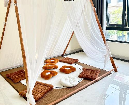 Van Giang Cama Y Desayuno | Ocean Park 2 - 3 Giường Đôi ở Tầng 2 Sunny Residence