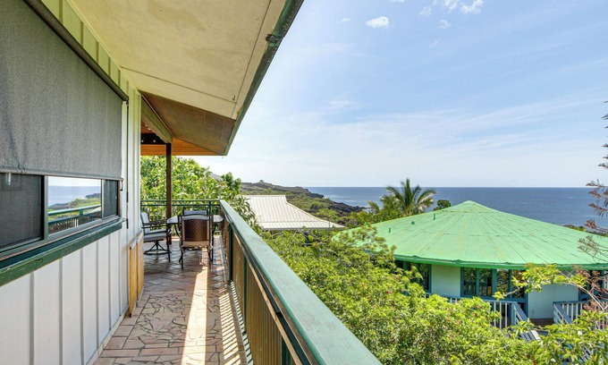 Kona Paradise Casa | ¡Capitán Cook ‘Anji’s Beach House’ con Lanai y vistas!