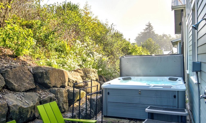 Seabrook Casa | Ocean-View Getaway -Chefs Kitchen, Private Hot Tub, Dog Friendly, Double Patio