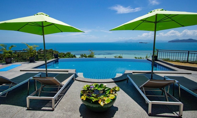 Laem Set Villa | Villa de 2 dormitorios con espectaculares vistas al mar, piscina, jacuzzi, auto gratis y traslados