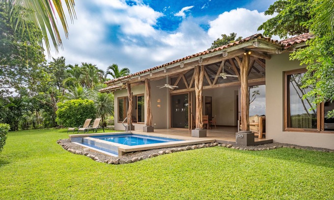 Islita Villa | Ocean-view villa with private pool, furnished lanai, & lush, tropical setting