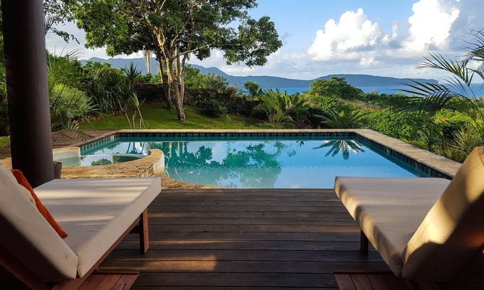 Las Galeras Villa | Villa con vista al mar y piscina