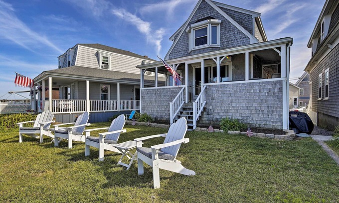 Brant Rock Casa | ¡NUEVO! Frente al mar Marshfield Home w / Porche + Grill!