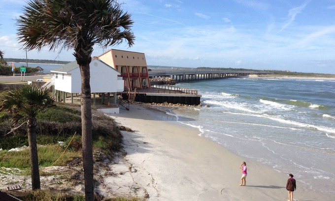 St. Augustine Casa | Frente al mar Familia Playa Alquiler Se aceptan mascotas | Parrilla