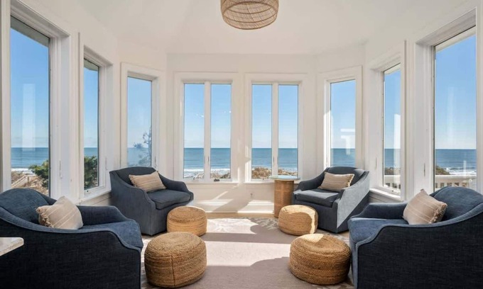 Corolla Casa | Oceanfront Oasis with Pool & Hot Tub!