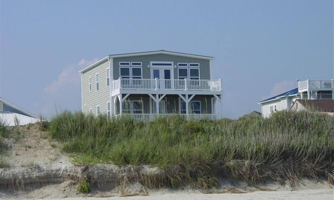 Holden Beach Casa | Mem. DayWk o junio 16-23, o 5 nt estancias de verano, piscina climatizada, frente al mar, ascensor