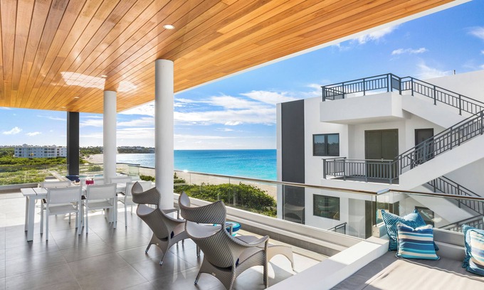 West End Village Villa | Oceanview Penthouse Villa at Award-winning Tranquility Beach Resort on Meads Bay