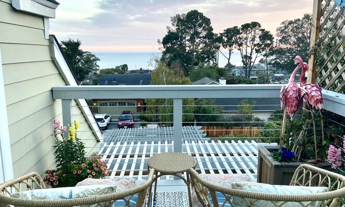 El Granada Apartamento | Oceanview Penthouse, Stylish & Walking to Beach