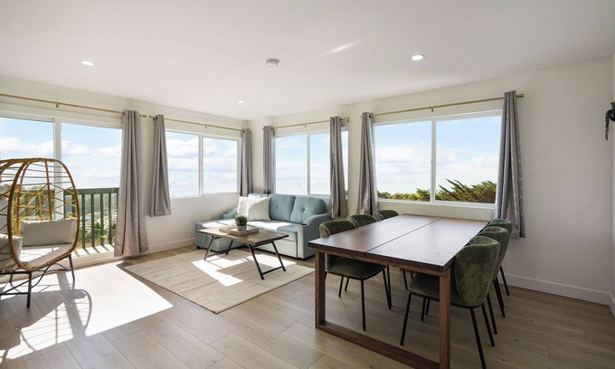 Pacifica Apartamento | Oceanview Sunset View 3BR Luxe Home Yard