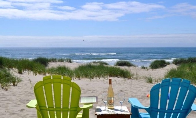 Bayshore Casa | La casa de Annie: frente al mar, jacuzzi, chimenea, mascotas! Aprovechar. ¡en agosto!