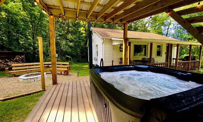 Mill Run Apartamento | Ohiopyle Hideaway, private cabin great location