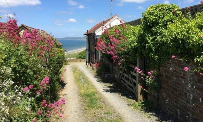 Westward Ho Cabaña | Old Saltys Cottage en Westward Ho con impresionantes vistas al mar