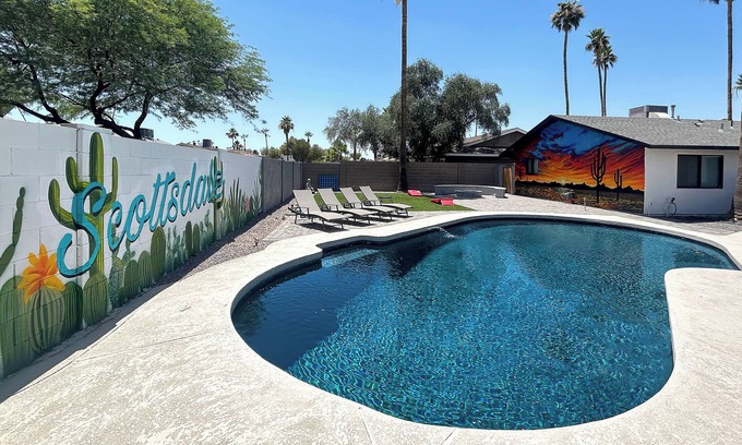 Scottsdale Casa | ☆Oldtown Osborn Oasis☆ Lagoon pool and large backyard. Close to Oldtown Sdale