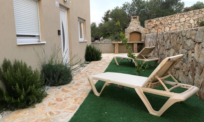Veliki Drvenik Apartamento | Olea Resort, 50m2, Teilweise Meerblick