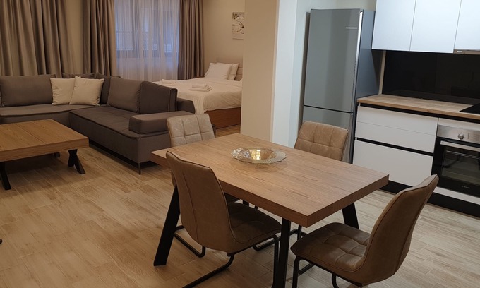 Karditsa Apartamento | Olive Deluxe apartment - Luxury central studio apartment with private parking