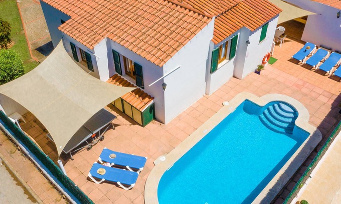 Cala'n Bosch Casa | Oliver | Villa con piscina y aire acondicionado!