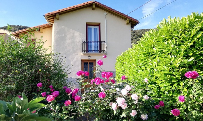 Ceret Casa | En las alturas de la casa CERET en un punto de vista verde y hermoso