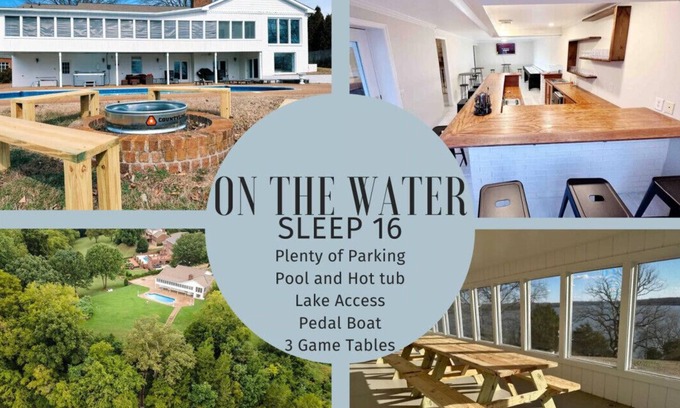 Gallatin Casa | On the Water! Hot tub/Pool/Pedal Boat/Games!