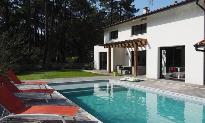 Ondres Villa | Ondres: espléndida villa con piscina climatizada entre el océano y el bosque de pinos