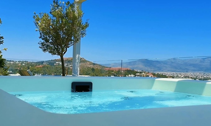 Chalandri Apartamento | One 360 Skyline Athens - Penthouse Apartment with private Skyview Jacuzzi