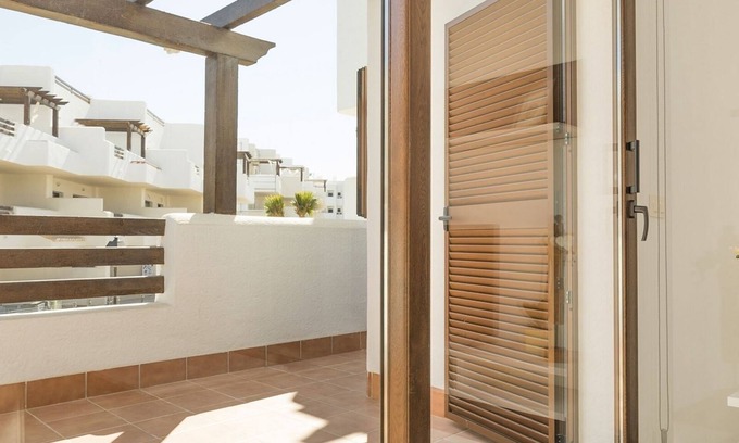 Mar de Pulpi Apartamento | Apartamento de un dormitorio y un baño con balcón